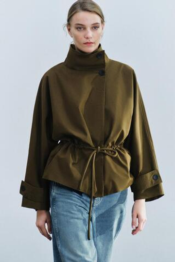 ZARA ПАРКА ОВЕРСАЙЗ — ZW COLLECTION, ОЛИВКОВЫЙ