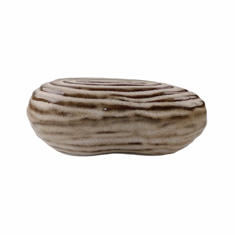 Тарелка для закусок 14х9см Roomers Tableware white-green 142405-1