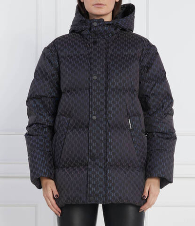 пуховая куртка 2в1 reflect monogram Karl Lagerfeld - черный(226W1580)