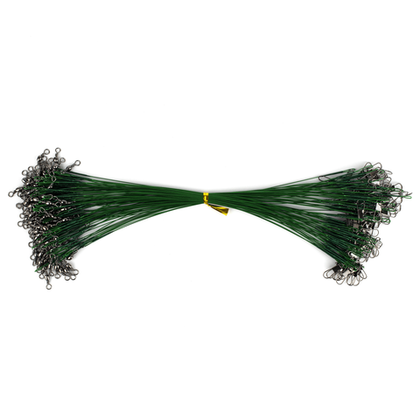 Поводок стальной 1х7, 25см, Green coated (100шт/уп)