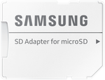 Карта памяти Samsung EVO Plus microSDXC 256 ГБ Class 10, V30, A2, UHS-I U3, R 130 МБ/с, адаптер на SD