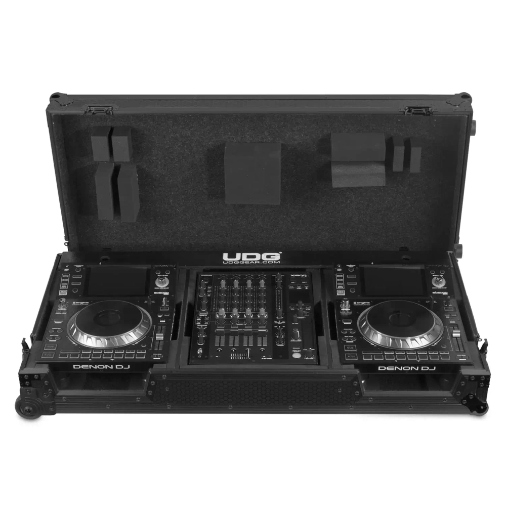 Кейс UDG Ultimate Flight Case Set Denon DJ SC5000/ X1800 Black Plus (Wheels)