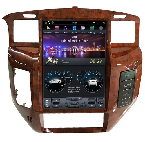 Магнитола для Nissan Patrol 2004-2010 - Kuberg ZF-1270-GE в стиле "Тесла" на Android 13, Быстрая, 4G SIM-слот, CarPlay