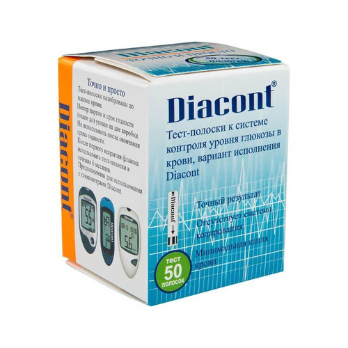 Тест-полоски Diacont №50 (Диаконт)