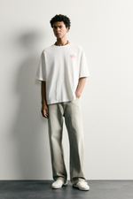 ФУТБОЛКА СВОБОДНОГО КРОЯ С КОНТРАСТНЫМ ПРИНТОМ — ZARA · 6224/322