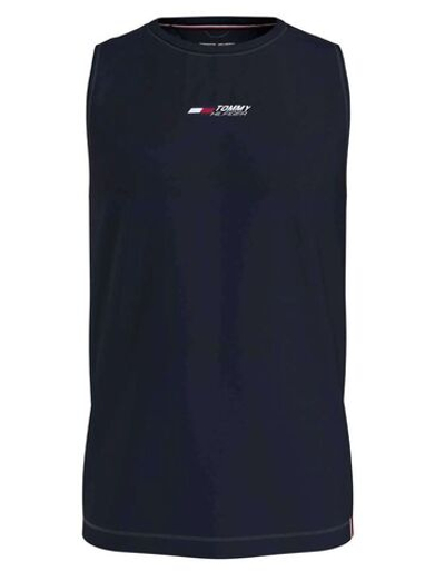 Мужская теннисная футболка Tommy Hilfiger Essentials Training Tank Top - desert sky