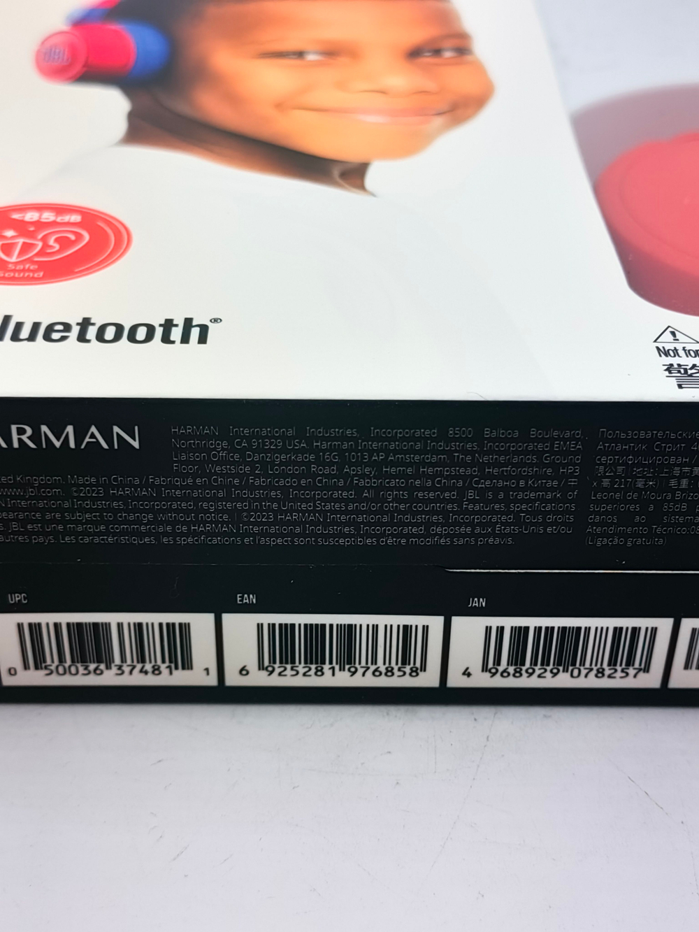 Детские Bluetooth-наушники JR310BT, красные (из Финляндии)