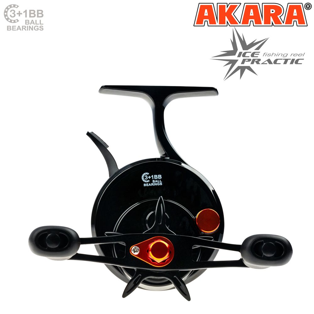 Катушка мультипликаторная зимняя Akara Ice Practic 3+1 bb