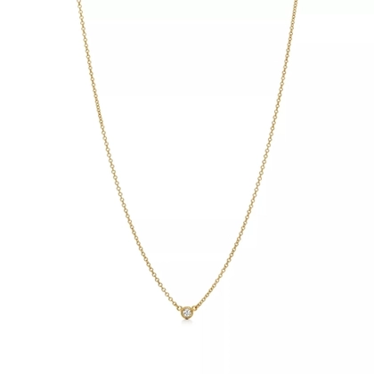 Подвеска из жёлтого золота с бриллиантом 0.05ct, Tiffany 💠 Yard - в наличии