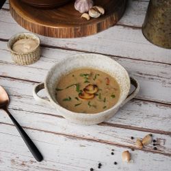 Бульонница 690 мл d 16 см h5,7 см с ручками Brown Spider Silk P.L. Proff Cuisine [6]