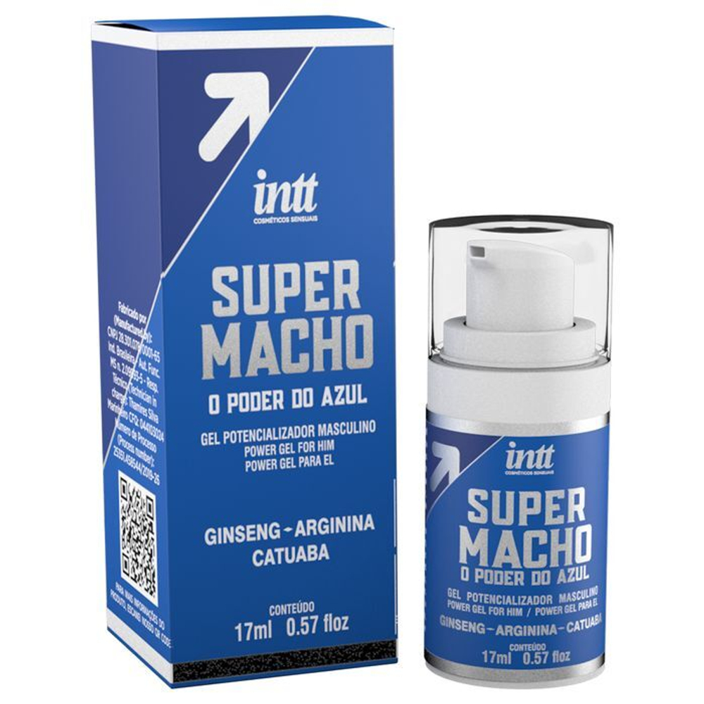 Мужской гель для усиления ощущений и эрекции SUPER MACHO, 17 мл