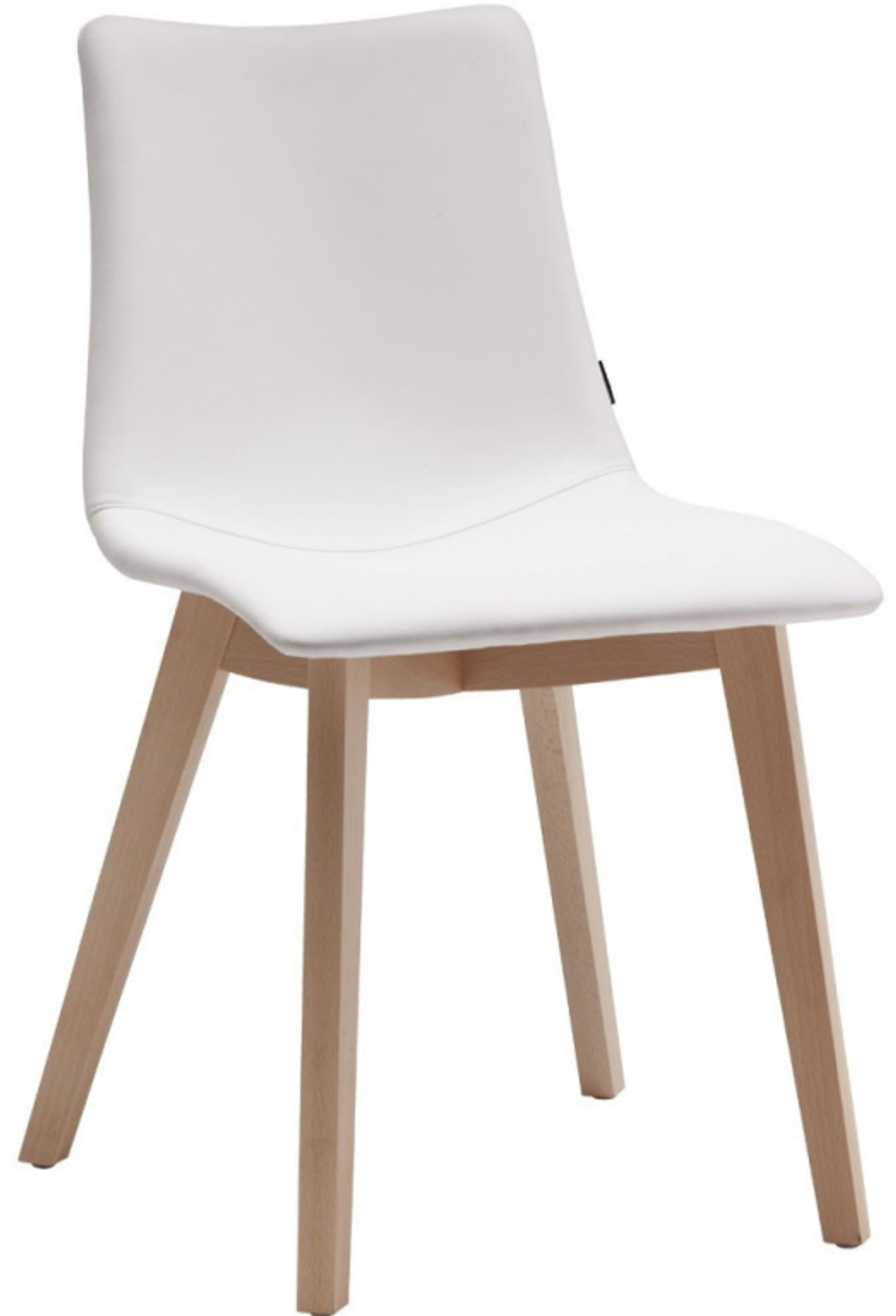 Стул с обивкой Scab Design Natural Zebra Pop, натуральный бук, белый