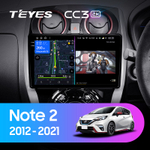 Teyes CC3 2K 10,2"для Nissan Note 2012-2021