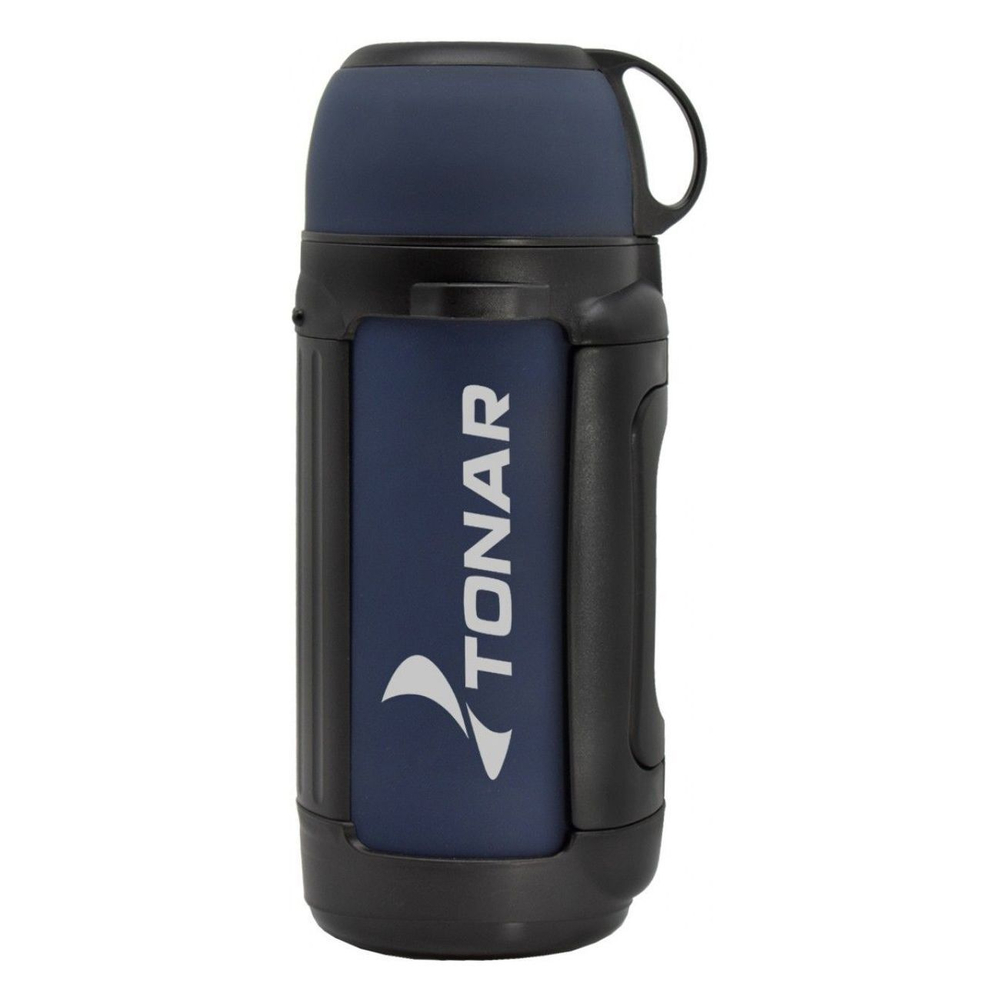 Термос TONAR (HS.TM-041) 1400ML (крышка-кружка с ручк, доп.пл.чашка, скл.ручки, ремень)