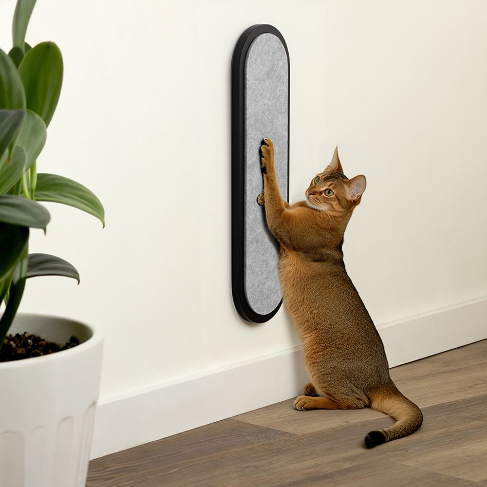 Когтеточка настенная Штрих черного цвета из коллекции Pets Essential