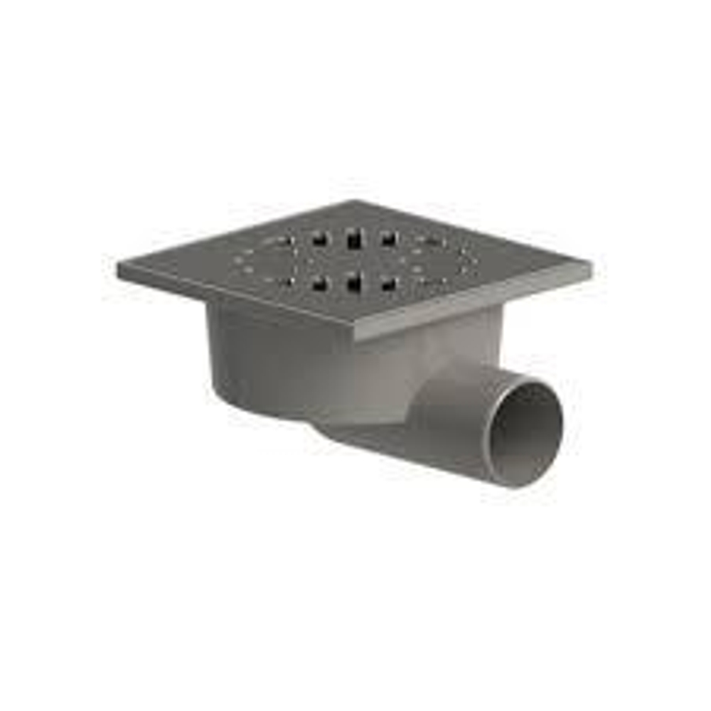 Трап угловой хром 15*15 Ду50  0159