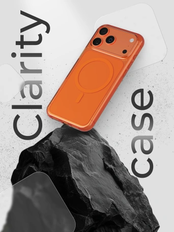 Чехол противоударный для iPhone 17 Pro / 18 Pro 6.3" Gurdini Clarity Case TPU Orange