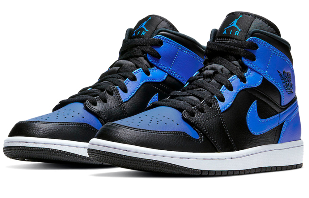 Air Jordan 1 Mid 'Hyper Royal Black'