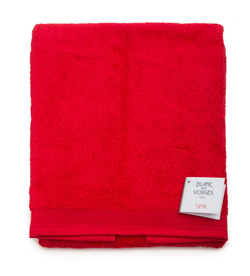 Полотенце UNI CERISE вишневый Blanc des Vosges 55x110 Красный
