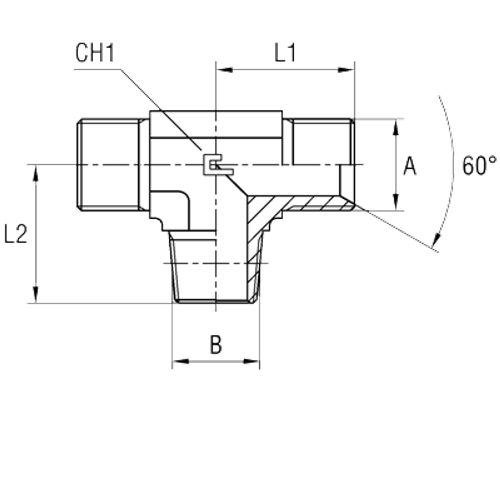 Штуцер FTC BSP 1.1/2 - BSPT 1.1/2
