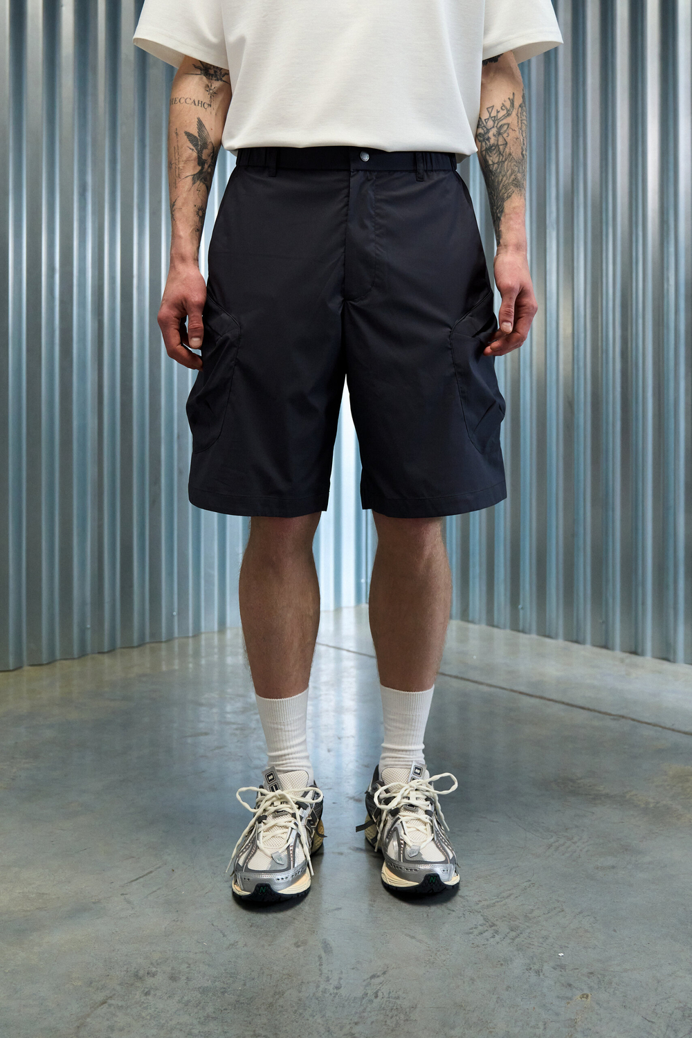 Шорты Nothomme Blue Cargo Shorts Ultra-Light "Gray Navy Blue"