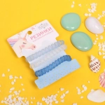 Резинки для волос 3шт «The Star Collection», цвет голубой, d-5,5см (блистер Единорог)