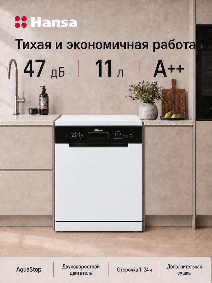 Посудомоечная машина Hansa ZWM6037WH