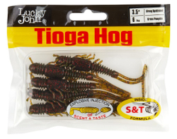Виброхвосты съедобные LJ Pro Series TIOGA HOG 3.5in (8,9 см), цв. PA03, 6 шт.