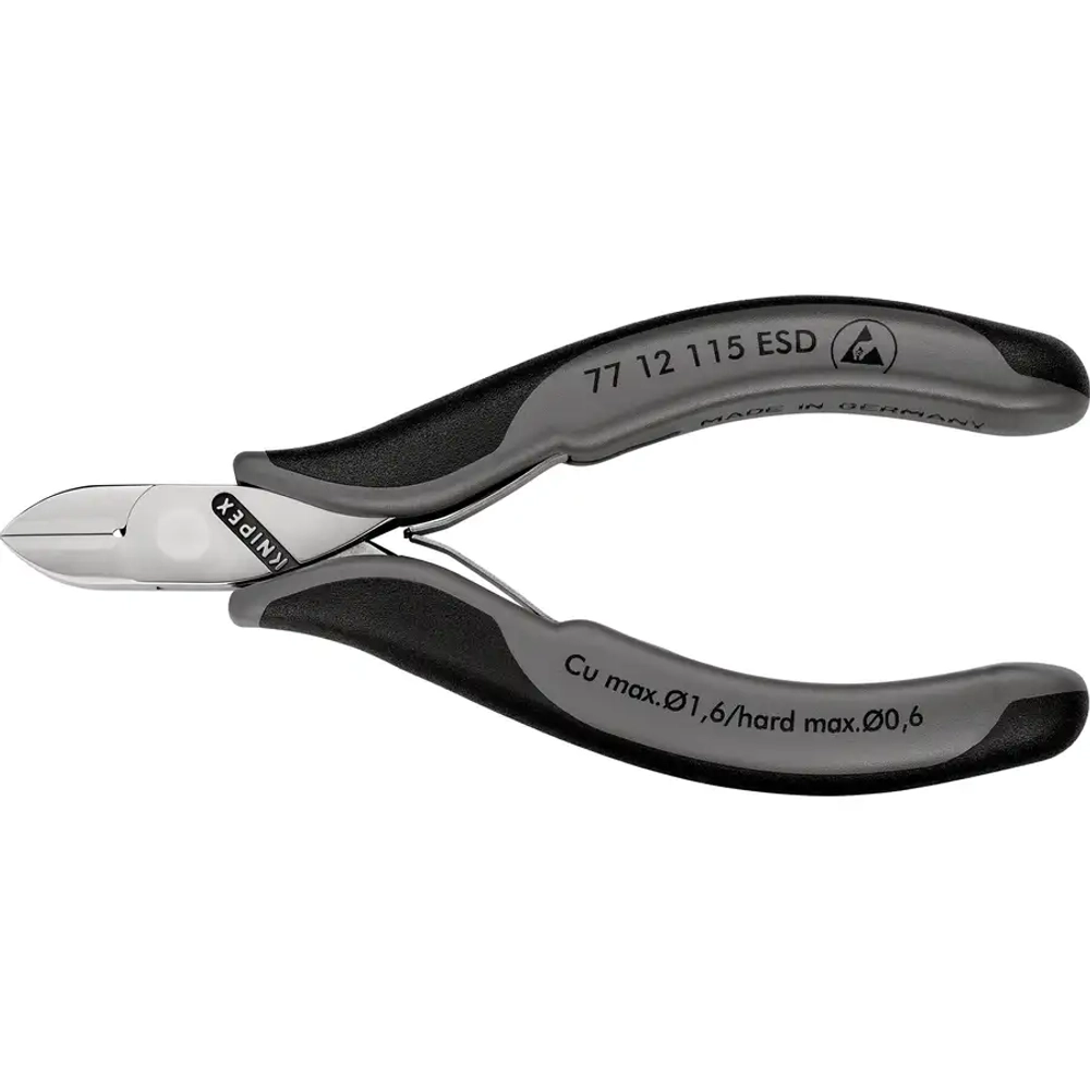 Кусачки боковые для электроники антистатические 115 мм Knipex 77 12 115 ESD