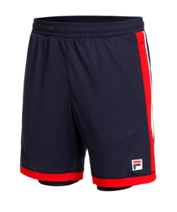 Мужские теннисные шорты Fila Shorts Fabio - navy/fila red