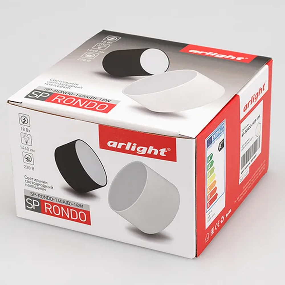 Светильник SP-RONDO-140A-18W Warm White (Arlight, IP40 Металл, 3 года) 022226