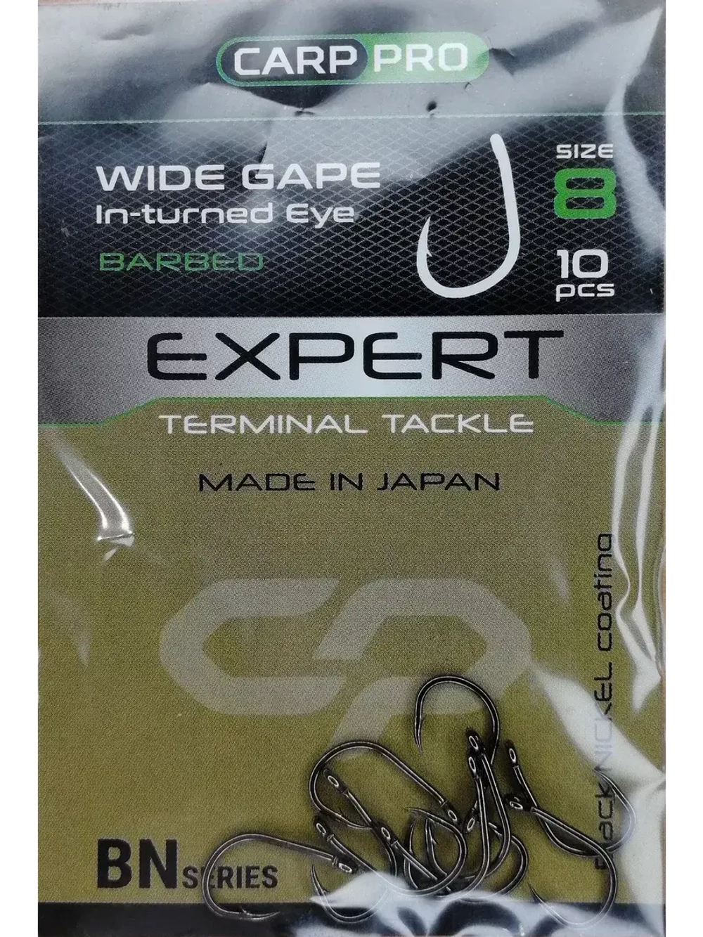 Крючок Wide Gape In-Turned Eye BN №8