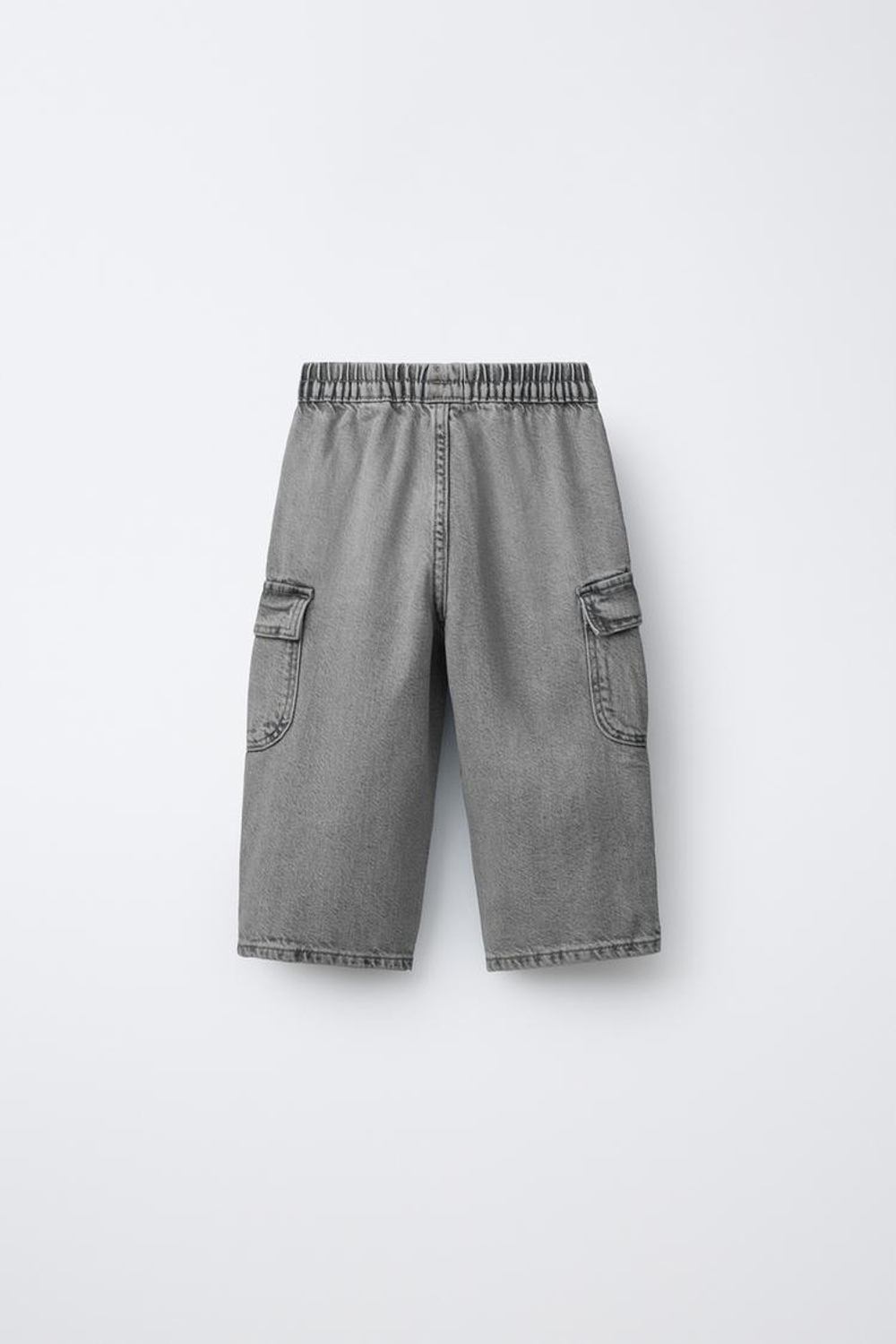 ZARA ДЖИНСЫ КАРГО, СЕРЫЙ