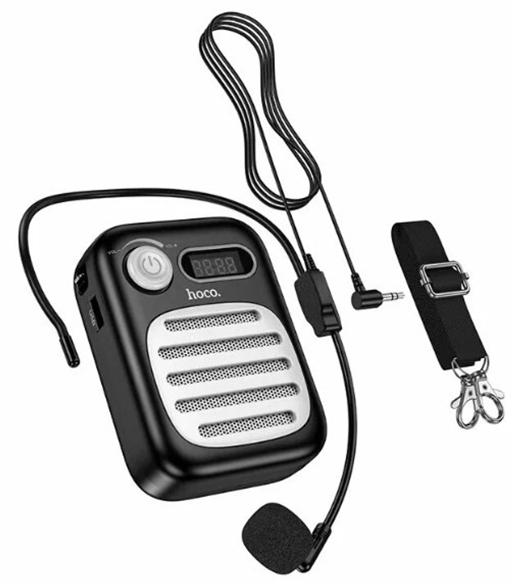 Bluetooth колонка Hoco L23 с микрофоном черная