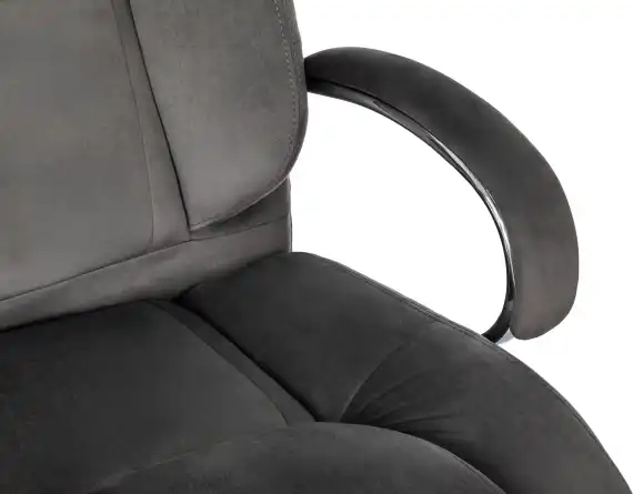 Кресло руководителя Бюрократ T-9925SL Fabric темно-серый Holland 18 крестов. металл хром