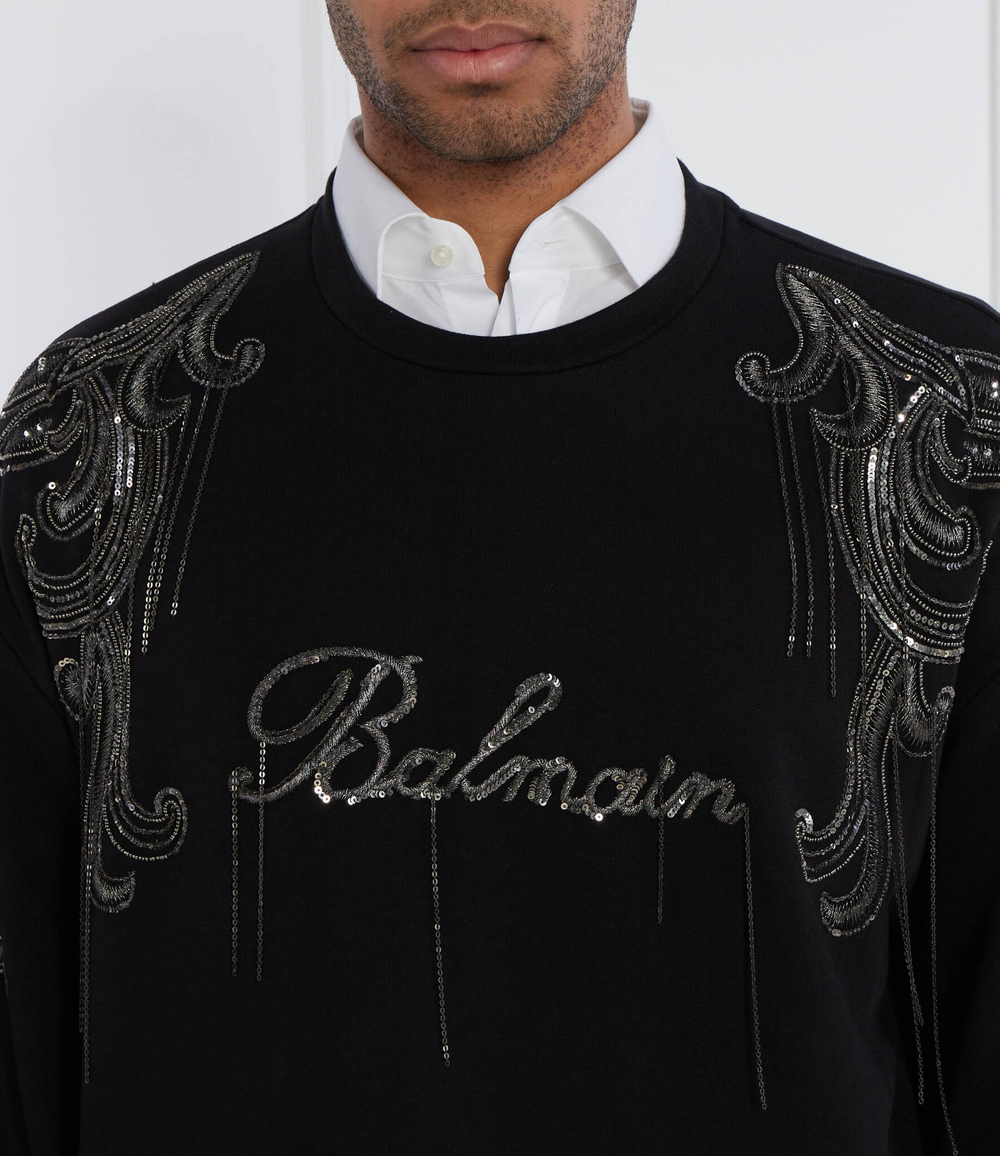 Худи Balmain - черный(CH1JQ049 PC17)
