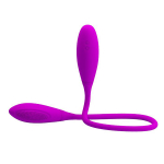 Двусторонний перезаряжаемый вибратор 60см на гибком стержне Baile Snaky Vibe BI-014327