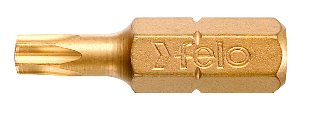 Felo Бита серия TiN TX25х25, 100 шт 02625077