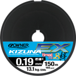 OWNER Шнур Kizuna EX X8 Broad PE super chartreuse 150м 0.19мм 13.1кг