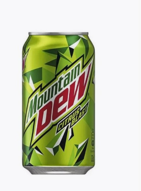 Напиток Mountain Dew Citrus Blast б/а с/г, 330 мл, 24шт  Дания  АТ
