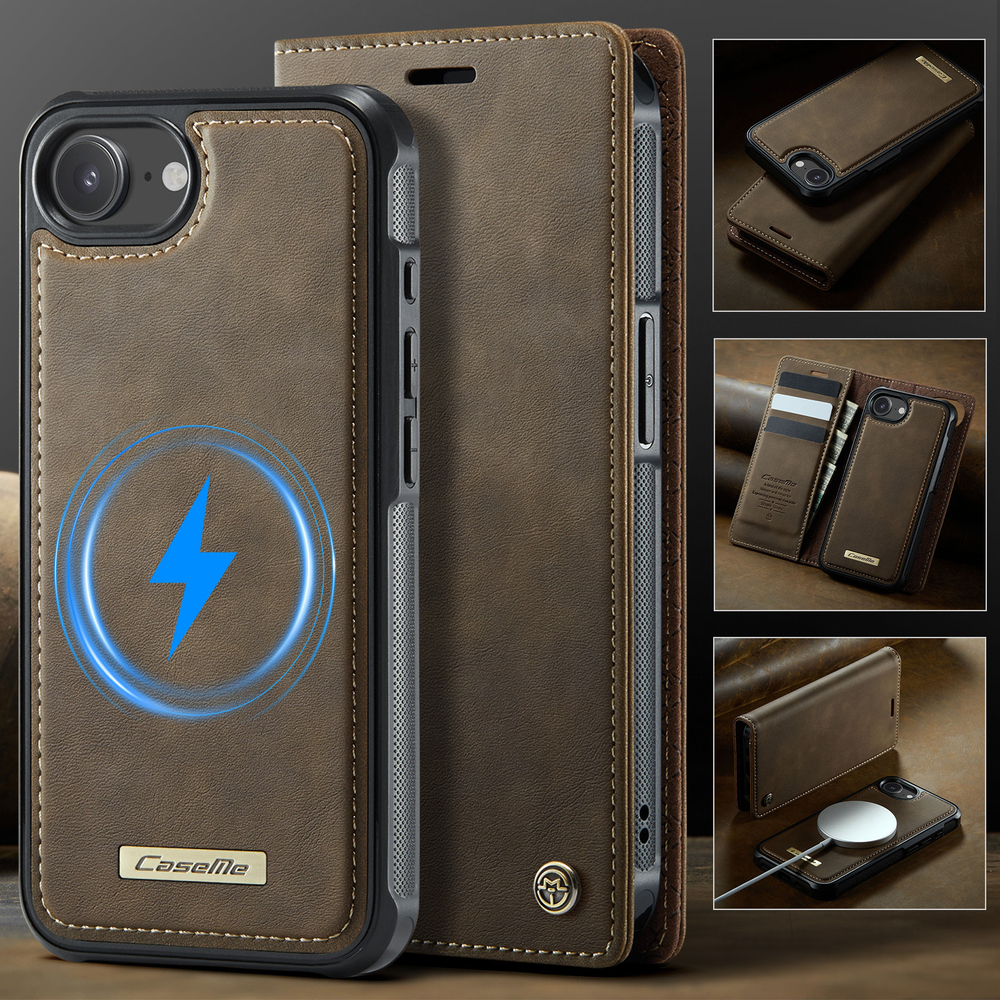 Чехол-кошелек CaseMe 2 in 1 MagSafe iPhone 16E