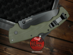 Нож Cold Steel 5 Max - руокять зеленый G10, темный клинок