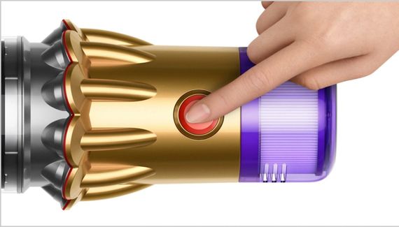 Пылесос Dyson V12 Detect Slim Absolute (SV46), yellow/nickel