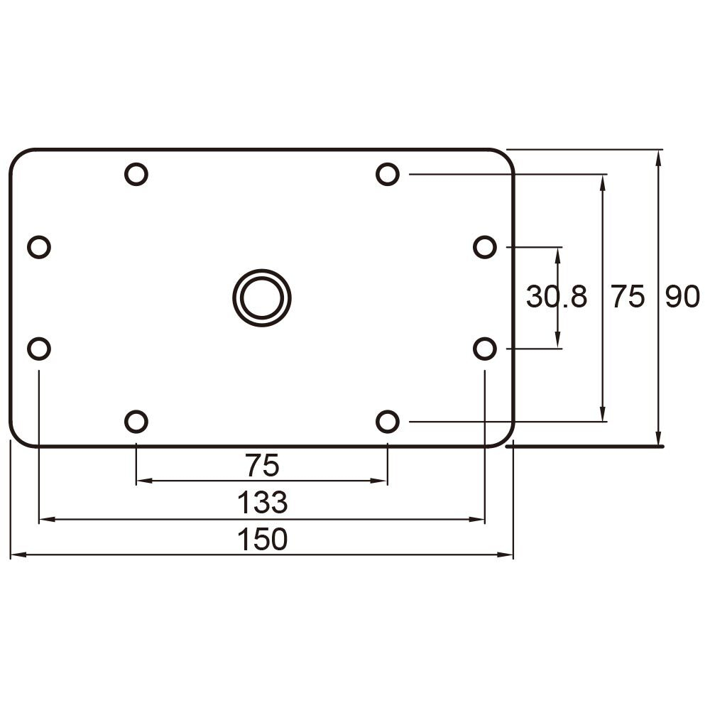 Кронштейн KUPO KS-046 3" BABY WALL PLATE