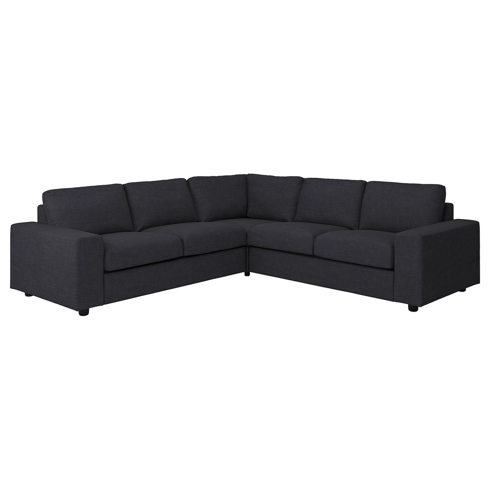 IKEA VIMLE  (ИКЕА ВИМЛЕ)  -  Чехол на угловой диван, 4-местный - с широкими подлокотниками/Hillared антрацит