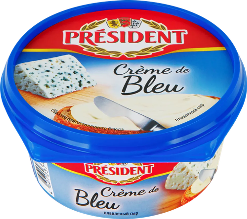Сыр плавленый President Creme De Blue 50% 6х125г Tub