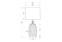 Лампа настольная Garda Decor 22-87819