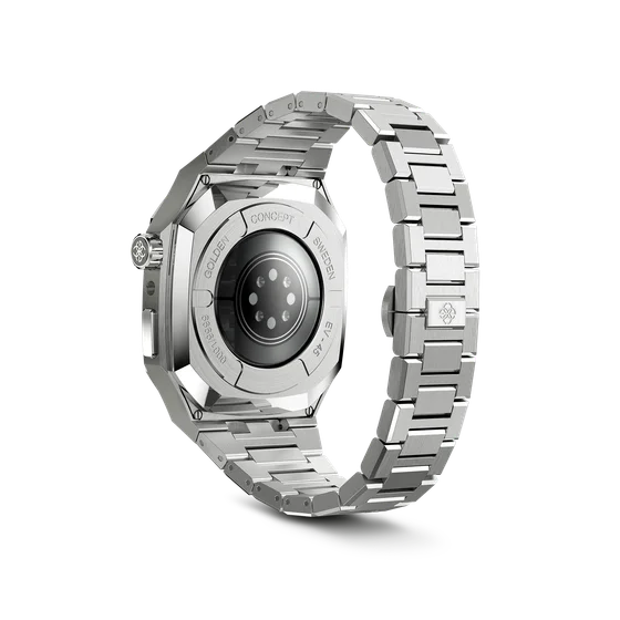 Корпус для Apple Watch EVD45 - Серебристый/Кристаллы