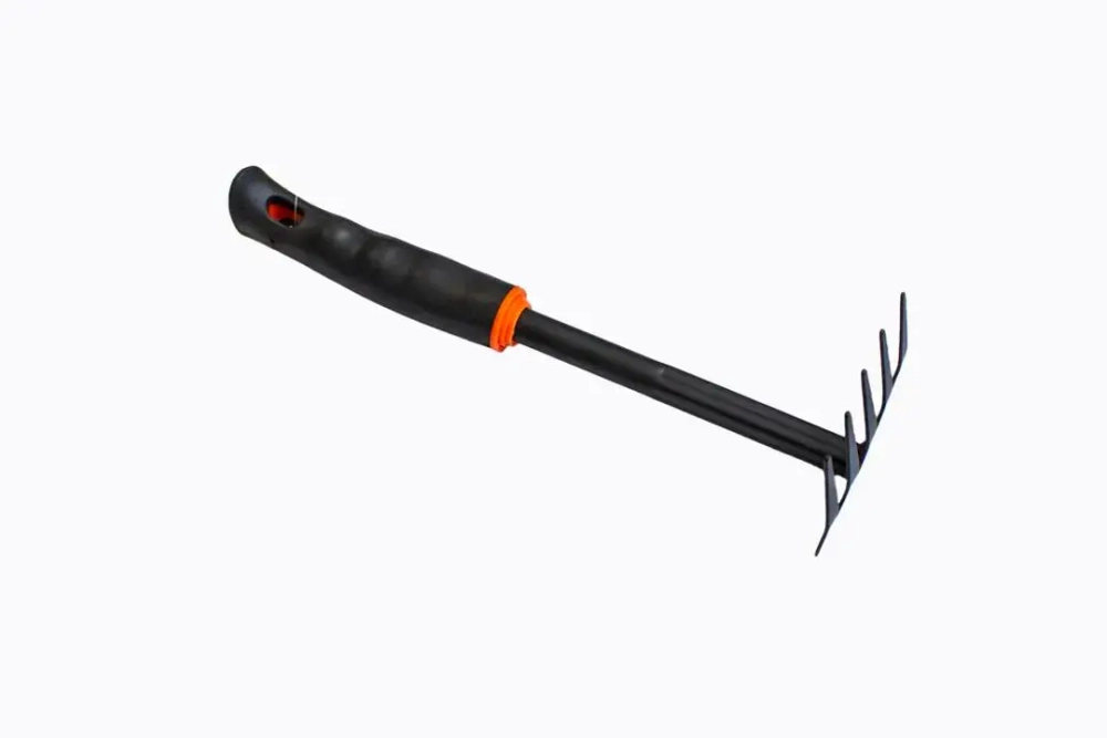 Грабли мини с пластиковой рукояткой(5-зуб., L-300мм) WMC TOOLS WMC-TG2103024-D