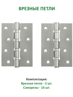 Ручка дверная с магнитной защелкой фиксатором и петлями
